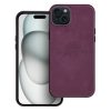 WOVEN MAG COVER case compatible with MagSafe for IPHONE 15 Plus burgundy
