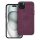 WOVEN MAG COVER case compatible with MagSafe for IPHONE 15 Plus burgundy