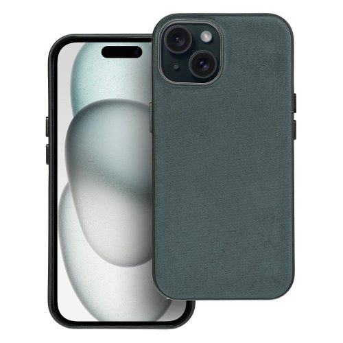 WOVEN MAG COVER case compatible with MagSafe for IPHONE 15 green