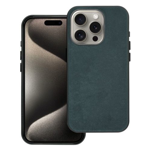 WOVEN MAG COVER tok, kompatibilis a MagSafe-dal az IPHONE 15 Pro zöld számára