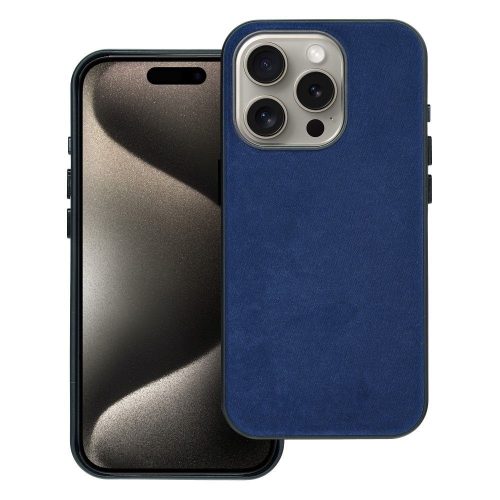 WOVEN MAG COVER tok MagSafe kompatibilis az IPHONE 15 Pro-hoz, tengerkék színben