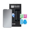 5D Full Glue Edzett Üveg - iPhone 15 Plus / 16 Plus (Privacy) fekete