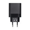 kék STAR utazó töltő Type C PD QC4.0 3A 45W TFB-TC-45W fekete