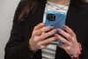 CELL F-PROTECT Mirage tok, MagSafe-kompatibilis, IPHONE 14 Plus készülékhez, kék bird