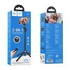 HOCO selfie stick with bluetooth remote control tripod K21 fekete