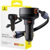 BASEUS autós töltő Type C + behúzható kábel 2in1 Type C / Lightning PD3.0 QC4.0 3A 60W CCTXP-CCL / C00057802111-00 fekete