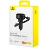 BASEUS autós töltő Type C + behúzható kábel 2in1 Type C / Lightning PD3.0 QC4.0 3A 60W CCTXP-CCL / C00057802111-00 fekete
