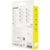 BASEUS visszahúzható kábel 3 az 1-ben USB A-ról Micro USB / Lightning / Type C CB000063 1,1 m lila