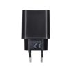 kék STAR utazótöltő Type C + Type C – Lightning kábel PD QC4.0 3A 20W TFB-TC-20WPD fekete