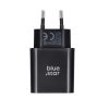 kék STAR utazó töltő Type C + Type C to Type C kábel PD QC4.0 3A 25W TFB-TC-25WPD fekete