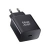 kék STAR utazó töltő Type C + Type C to Type C kábel PD QC4.0 3A 25W TFB-TC-25WPD fekete