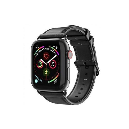 DUX DUCIS strap YA valódi bőr Apple Watch 38 / 40 / 41 mm fekete