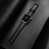 DUX DUCIS strap YA valódi bőr Apple Watch 42 / 44 / 45 / 49 mm fekete