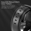 DUX DUCIS strap YA valódi bőr Apple Watch 42 / 44 / 45 / 49 mm fekete