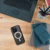 SMART MAG könyv típusú tok, MagSafe kompatibilis, IPHONE 13 Pro Max-hoz, fekete