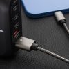 CELL F-ENERGY Metal C237 kábel Type C to Type C PD QC4.0 3A 60W 1 m ezüst