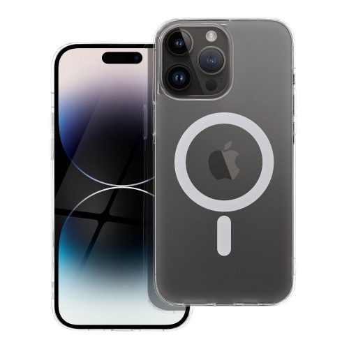 FROST MAG COVER tok, amely kompatibilis a MagSafe rendszerrel, IPHONE 14 Pro Max készülékhez, átlátszó