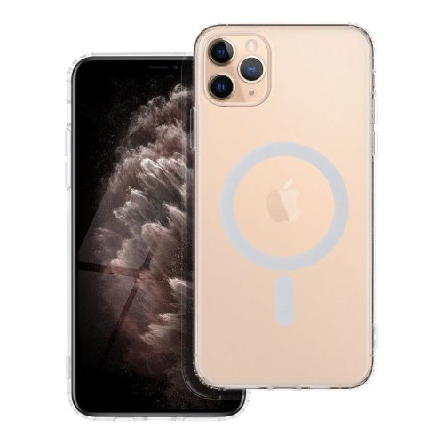 FROST MAG COVER tok kameravédelemmel, MagSafe kompatibilis, IPHONE 11 Pro Max készülékhez, átlátszó