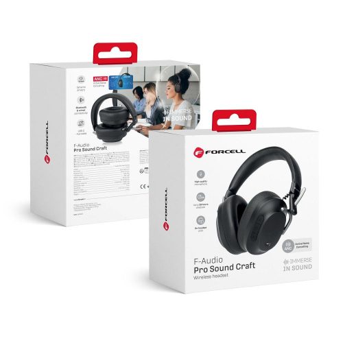 CELL F-AUDIO Pro Sound Craft vezeték nélküli fejhallgató bluetooth ANC fekete
