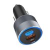 CELL F-ENERGY Alu autós töltő 2 x Type C + USB A PD QC4.0 SFC 2.0 4,5A 65W szürke