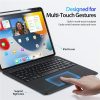 DUX DUCIS tok DK kinyitható vezeték nélküli billentyűzettel iPad Air 13 (2024)/Pro 12.9 (2020/2021/2022) fekete