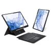 DUX DUCIS tok DK hajtható vezeték nélküli billentyűzettel SAMSUNG Tab S8 Plus (X800/X806)/S7FE(T730/T736B)/S7 Plus (T970/T976B) fekete