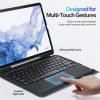 DUX DUCIS tok DK hajtható vezeték nélküli billentyűzettel SAMSUNG Tab S8 Plus (X800/X806)/S7FE(T730/T736B)/S7 Plus (T970/T976B) fekete
