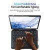 DUX DUCIS tok DK hajtható vezeték nélküli billentyűzettel SAMSUNG Tab S8 Plus (X800/X806)/S7FE(T730/T736B)/S7 Plus (T970/T976B) fekete