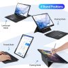 DUX DUCIS tok DK hajtható vezeték nélküli billentyűzettel SAMSUNG Tab S8 Plus (X800/X806)/S7FE(T730/T736B)/S7 Plus (T970/T976B) fekete