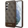 GUESS tok SAMSUNG S24 Plus készülékhez GUHCS24MG4GLBR (4G Bottom Stripe) barna