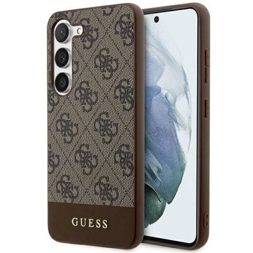 GUESS tok SAMSUNG S24 Plus készülékhez GUHCS24MG4GLBR (4G Bottom Stripe) barna