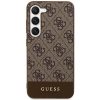 GUESS tok SAMSUNG S24 Plus készülékhez GUHCS24MG4GLBR (4G Bottom Stripe) barna