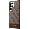 GUESS tok SAMSUNG S24 Ultra-hoz GUHCS24LG4GLBR (4G Bottom Stripe) barna