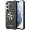 GUESS Tok  SAMSUNG S24 Plus GUHCS24M4GMGGR (bőr 4G Metal Logo) fekete