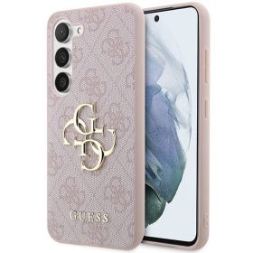   GUESS case for SAMSUNG S24 GUHCS24S4GMGPI (Leather 4G Metal Logo) pink