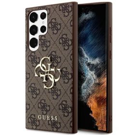   GUESS case for SAMSUNG S24 Ultra GUHCS24L4GMGBR (Leather 4G Metal Logo) brown