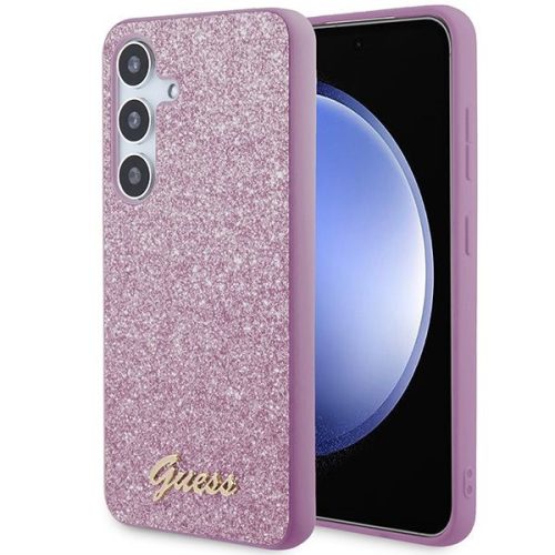 GUESS tok SAMSUNG S24 GUHCS24SHGGSHU (Glitter Script) lila színben