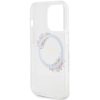 GUESS tok az IPHONE 15 Pro készülékhez, MagSafe kompatibilis GUHMP15LHFWFCT (Flowers Wreath) átlátszó