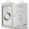 GUESS tok az IPHONE 15 Pro készülékhez, MagSafe kompatibilis GUHMP15LHFWFCT (Flowers Wreath) átlátszó
