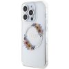 GUESS tok az IPHONE 15 Pro Max-hoz, kompatibilis a MagSafe-del GUHMP15XHFWFCT (Flowers Wreath) átlátszó