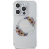 GUESS tok az IPHONE 15 Pro Max-hoz, kompatibilis a MagSafe-del GUHMP15XHFWFCT (Flowers Wreath) átlátszó