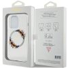 GUESS tok az IPHONE 15 Pro Max-hoz, kompatibilis a MagSafe-del GUHMP15XHFWFCT (Flowers Wreath) átlátszó