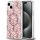 GUESS tok iPHONE 15-höz, kompatibilis a MagSafe-fel GUHMP15SHGCUSTGP (IML GCUBE) rózsaszín