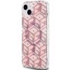 GUESS tok iPHONE 15-höz, kompatibilis a MagSafe-fel GUHMP15SHGCUSTGP (IML GCUBE) rózsaszín