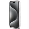 GUESS tok iPHONE 15-höz, kompatibilis a MagSafe-fel GUHMP15SHGCUSTGP (IML GCUBE) rózsaszín