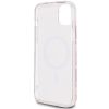 GUESS tok iPHONE 15-höz, kompatibilis a MagSafe-fel GUHMP15SHGCUSTGP (IML GCUBE) rózsaszín