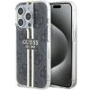 GUESS Tok  IPHONE 15 Pro GUHCP15LH4PSEGK (4G arany Stripe) fekete