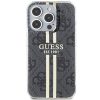 GUESS tok IPHONE 15 Pro Max-hoz GUHCP15XH4PSEGK (4G arany Stripe) fekete
