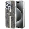 GUESS tok iPHONE 15 Pro-hoz GUHCP15MH4PSEGW (4G arany Stripe) barna