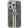 GUESS tok az IPHONE 15 Pro Max készülékhez GUHCP15XH4PSEGW (4G arany Stripe) barna